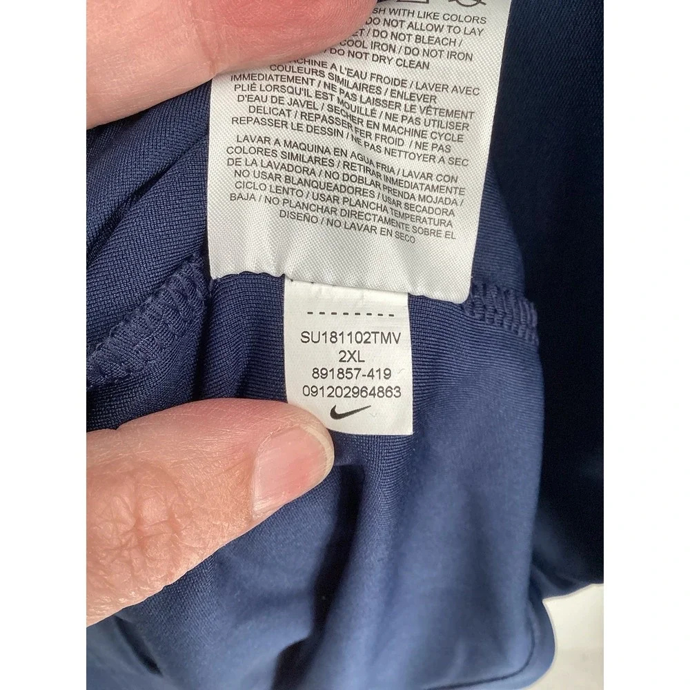 Men's Nike Golf Short Sleeved Performance Polo Navy‎ Blue 2XL